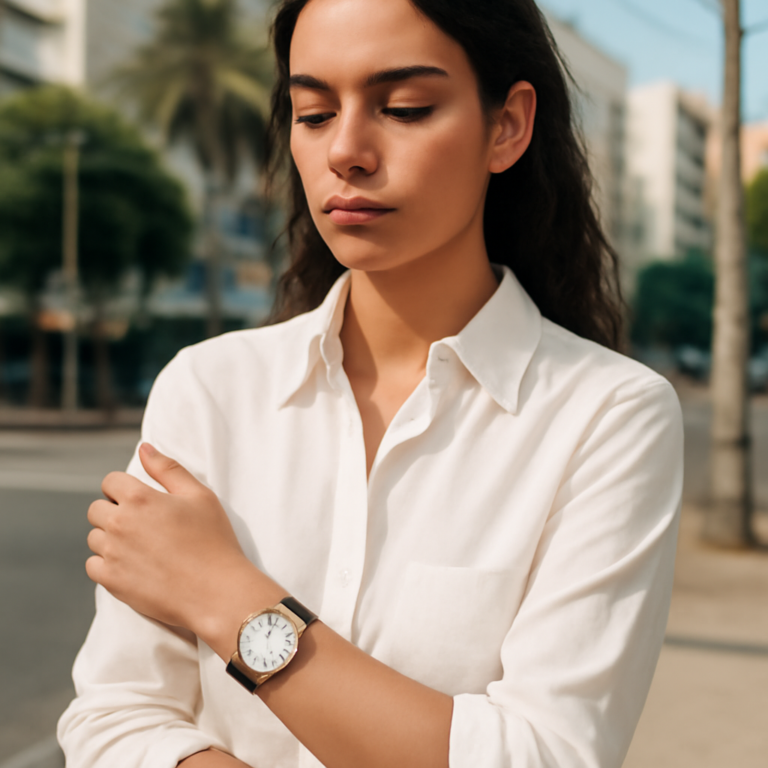 Relógio da Tommy feminino no calor: como acertar no look com linho, polo e peças claras sem perder sofisticação